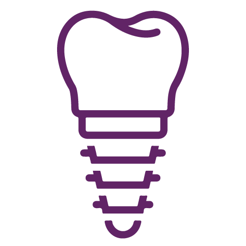 Dental Implant Purple Icon