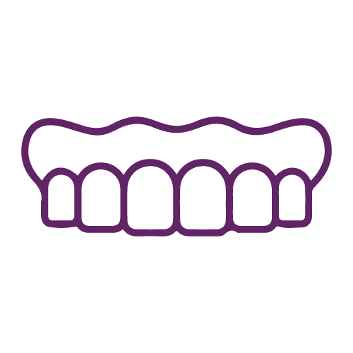 Dentures and Partials Purple Icon