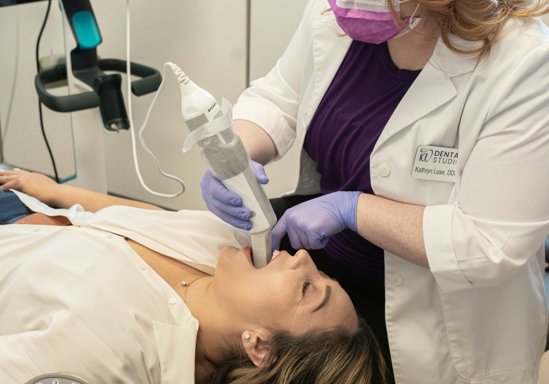 Dr. Luse with her patient